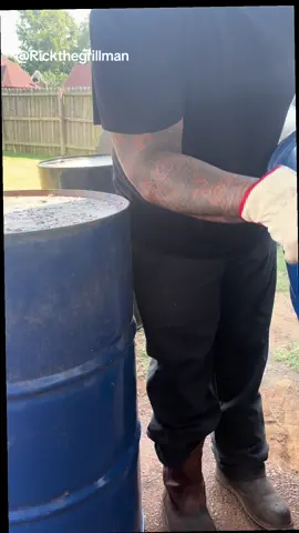 Double barrel build #rickthegrillman #memphisbbq #custombbqpit #grillrefurbish #fyp 