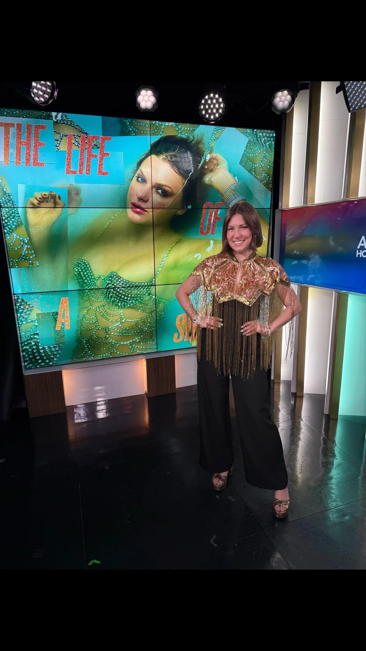 OH MY LORD ❤️‍🔥💁🏼‍♀️ catch me on @Access Hollywood TONIGHT reporting on all things TLOAS - this is showgirl life ✨ @Taylor Swift congrats on a no skip album!!!