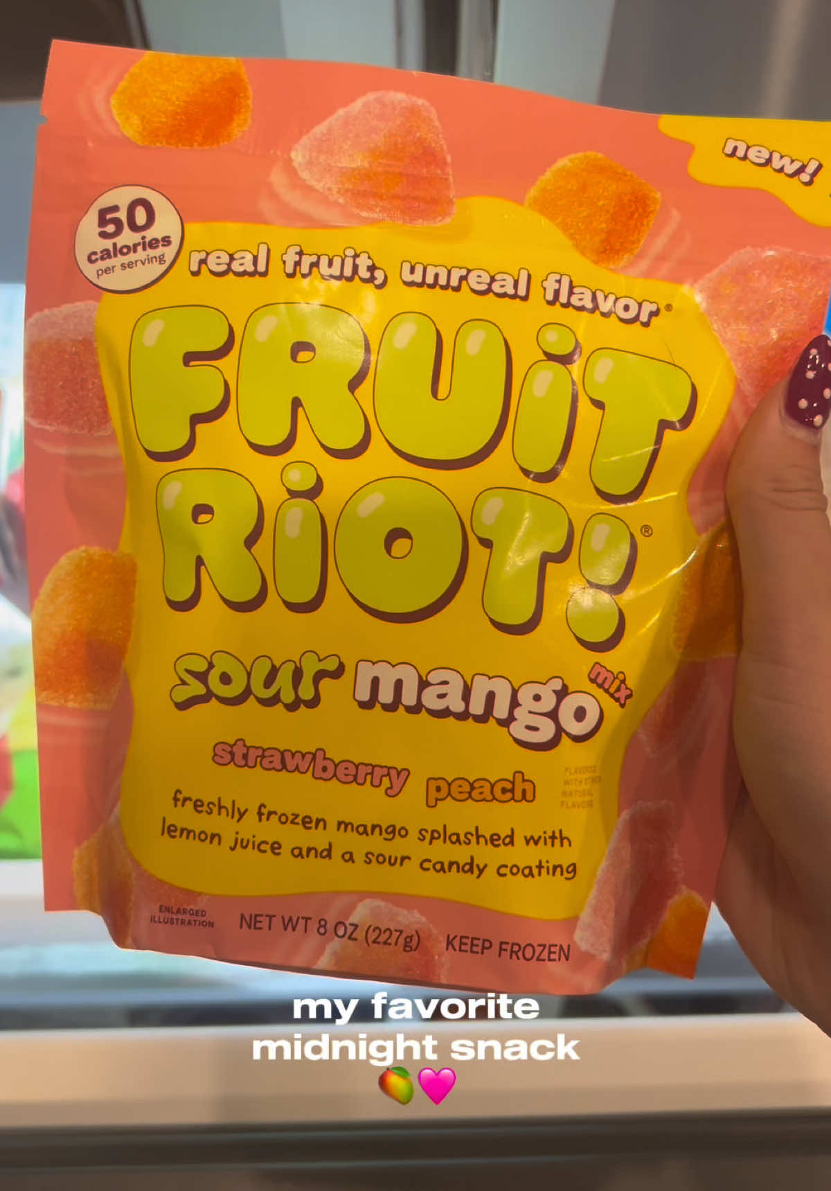 @Fruit Riot always cures my midnight craving for something sour 🧡 #fruitriot #latenightsnack #fruitriotmangos #healthysnacks #sourcandy  