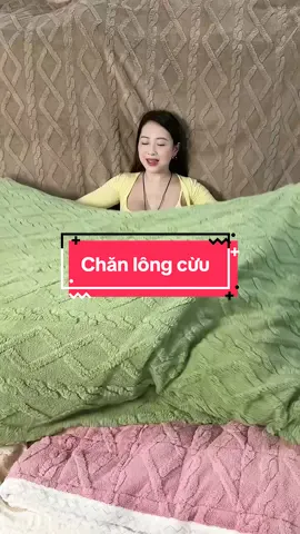 Chăn lông cừu #cohuyentaphoa #xuhuong 