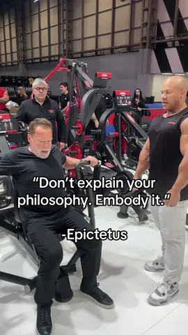 Stop talking. Start showing. 🗣️🚫 Epictetus said it best: “Don’t explain your philosophy. Embody it.” That’s why Pump Club drops daily reminders that push you to live it, not just say it. Link in bio. 👉 Save this if you’re done with excuses. 👉 Share it with someone who needs to step up. #PumpClub #ArnoldsPumpClub #WeeklyWisdom #NoExcuses #MindsetShift   