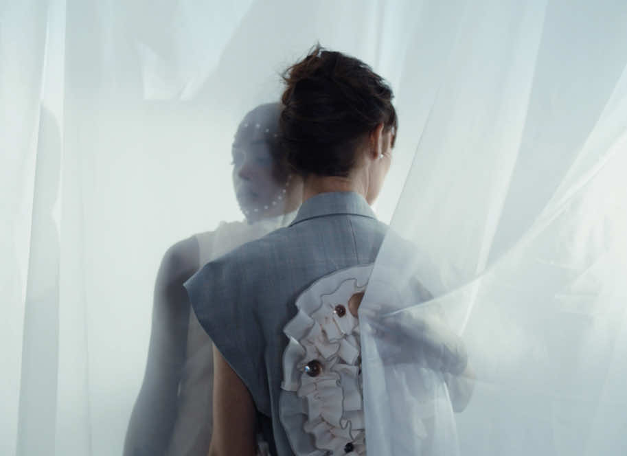 Inspired by the inner world — offering both beauty and solace. HELENA WANG pieces balance softness and strength; minimalism and intricate complexities. Designed to honor the natural curves and forms of the body through a distinctly Asian-American aesthetic. #fashiontok #nycfashion #sustainablestyle #asianamericandesigner #emergingdesigner 