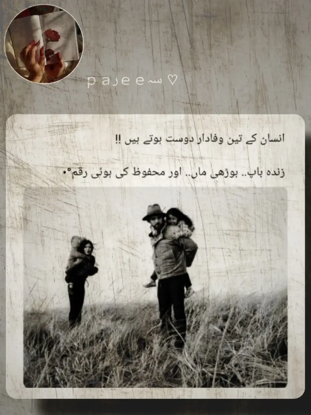 ‏یہ دنیا بڑی عجیب جگہ ہے یہاں چہرے بدلتے ہیں، لہجے بدلتے ہیں، وعدے بدلتے ہیں، اور سب سے زیادہ، لوگ بدلتے ہیں، یہاں لوگ حقیقت سے زیادہ دکھاوے پر یقین رکھتے ہیں، سچ سے زیادہ جھوٹ پر، محبت سے زیادہ مفاد پر، اور خلوص سے زیادہ دھوکے پر'!!!✍️❤️‍🩹🥀 ♡ #pareesa_ #aesthetic #poetry  ‏⁧