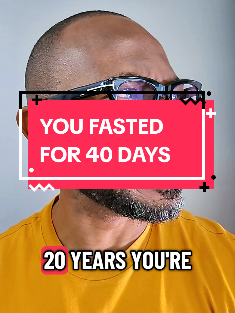 You fasted for 40 days. #YouFastedFor40Days  #ChinaBuiltCities  #StopChasingMiracles  #PrayerIsNotALadder  #AltitudeWithin 