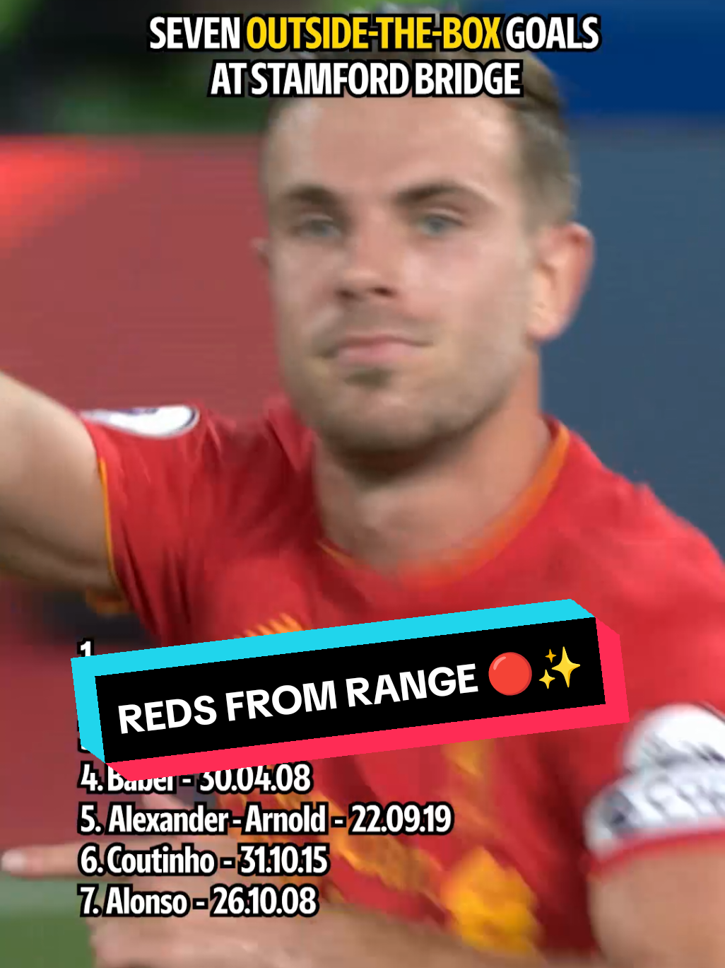 The Reds from range at Stamford Bridge 🏟️✨