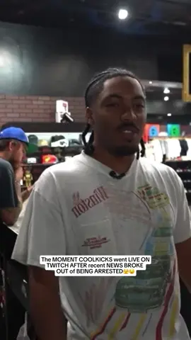 The MOMENT COOLKICKS went LIVE ON TWITCH AFTER recent NEWS BROKE  OUT of BEING ARRESTED🫣😧#coolkicks #trending #news 