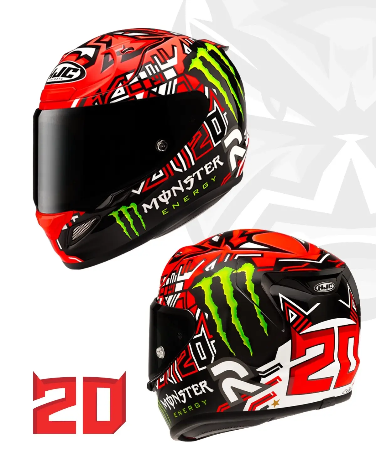 The Fabio Quartararo 2025 Edition RPHA 12N has landed. 🏁  The graphic inspired by Fabio's 2025 race helmet, this special edition is now available to order through your authorized HJC Dealer in the USA. MSRP $699.99 #HJCHelmets #FabioQuartararo #FQ20 #RPHA12N #MotoGP  