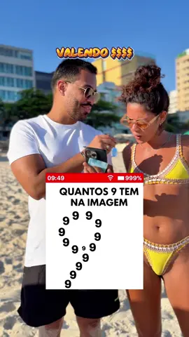 Quantos 9 tem aí?😱💰 #desafios #praia #rj #desafiotiktok 