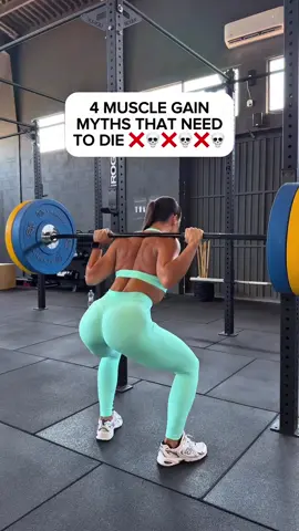 4 muscle gain myths that need to die 💀👍 #foryou #viral #explore #homeworkout #gym 
