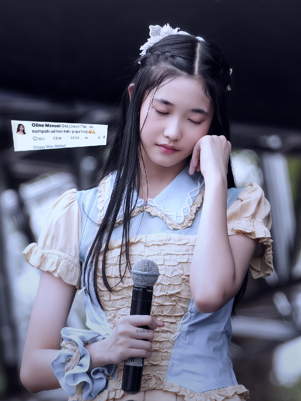hairstyle yg ga akan pernah muncul lagi..🫣 #olinejkt48 #olinemanuel #kaaline #48fps 