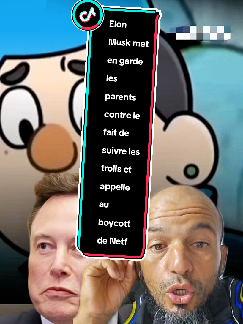 Elon Musk met en garde les parents contre le fait de suivre les trolls et appelle au boycott de Netflix   #Elon_Musk #Netflix #Boycott 