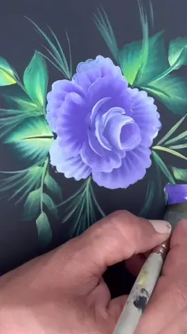 One stroke flower painting #fyp #PaintingProcess #ArtTikTok 