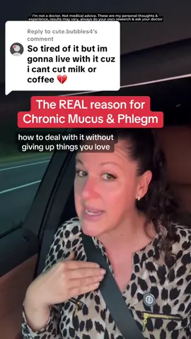 Replying to @cute.bubbles4 chronic mucus & phlegm needs to be addressed at the ROOT rather than just “avoiding the triggers” and if you ignore it, it can turn into way worse gut problems down the road. I explain more in this video about some common causes of excess mucus and phlegm and what you can do about it  #mucus #health #postnasaldrip #gerd #guthealth 