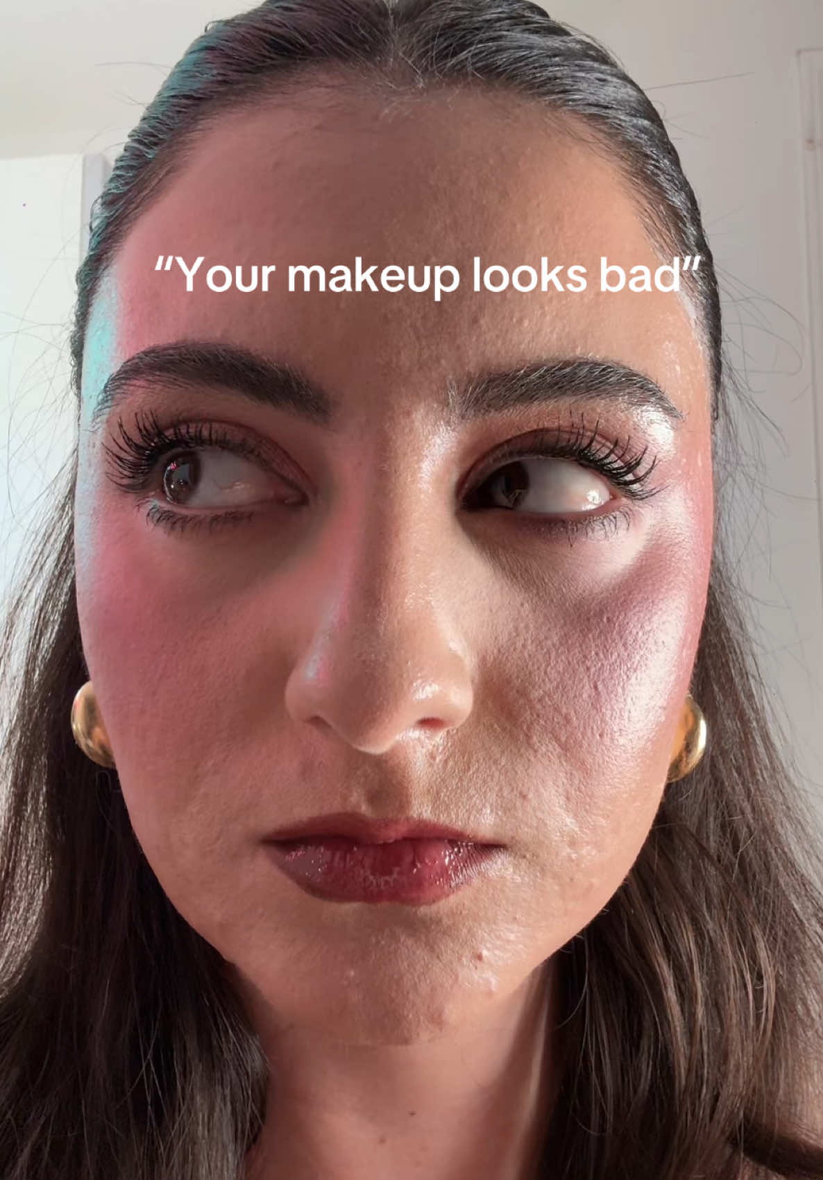 A makeup look is a good as the lighting it’s in front of 🥰💗 this is why I always include a different lighting check with all my tutorials 🫶🏻✨ #realskintexture #makeuptutorial #smoothmakeup #acnemakeup #fullglammakeup 