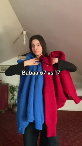 @babaà 67 and 17 in comparison. Both are incredible. #babaa #babaasweater #no67 #no17 