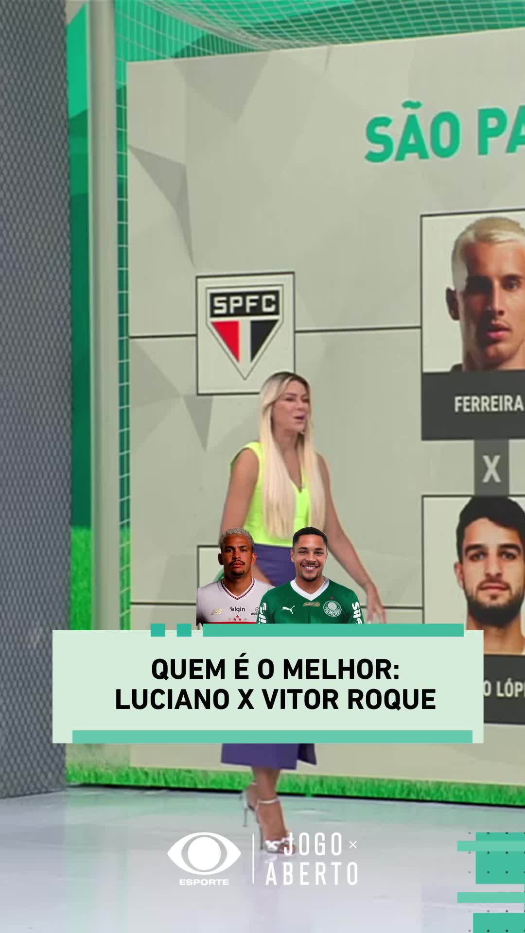 Luciano ou Vitor Roque 🤯👀 #JogoAberto