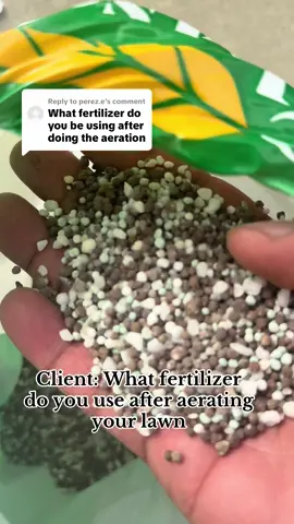 Replying to @perez.e client I use the Anderson PGF complete 16-4-8. It provides essential macro- and micronutrients for a lush, green lawn, featuring quick and slow-release nitrogen for sustained growth and root vigor. #sixtenlandscaper #lawnfertilizer 