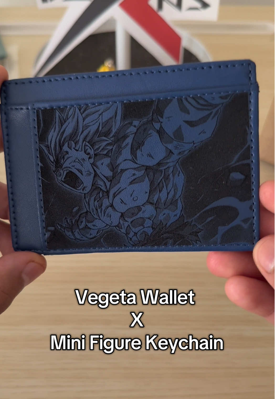 Vegeta leather wallet mini figure keychain custom designs engrave work dragon ball z dbz #vegetacult #vegetaedit #dbzedit #dbz_moments #leatherwallet 