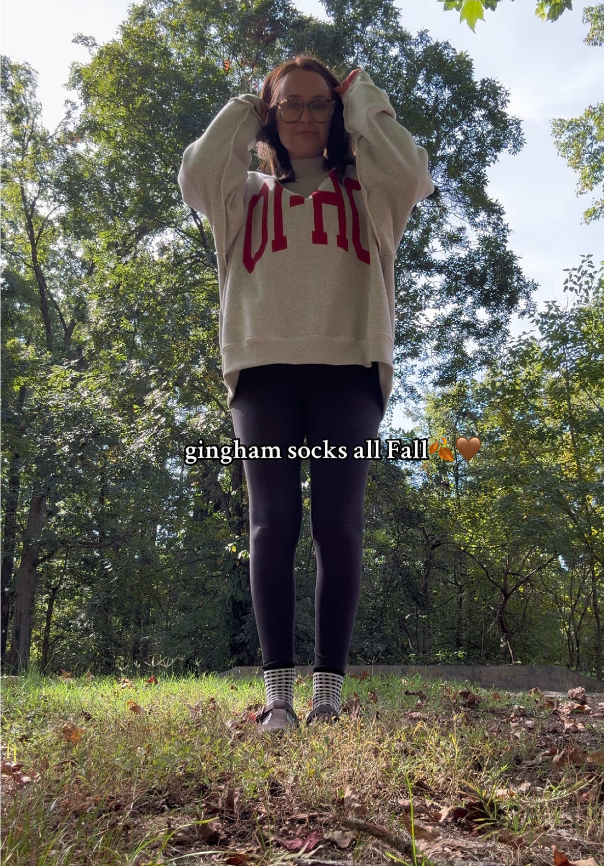 How stinking cute?! #gingham #fall #fyp 