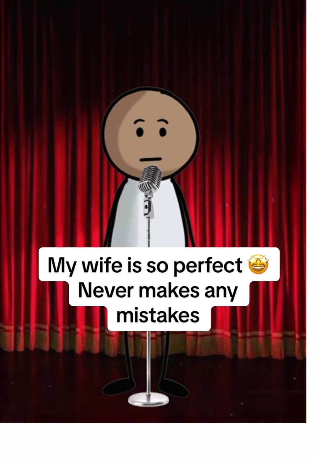My wife is so perfect 🤩 Never makes any mistakes  #comedy #funny #laugh #humor #cartoon 
