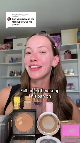Replying to @Lilyyyyyyyyy Full face of makeup I hit pan on #makeupchallenge 