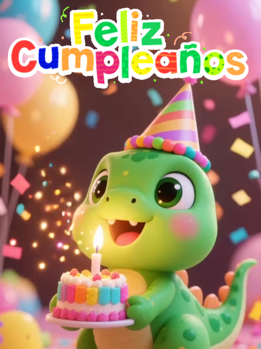 🎂🦖 ¡Feliz Cumpleaños! 🎉 Dino viene a celebrar con risas, música y mucho cariño. ¡Que tu día esté lleno de sorpresas y diversión! 🌟💛 #felizcumpleaños  #VideosParaNiños  #DiversiónInfantil #cancionesparaniños 