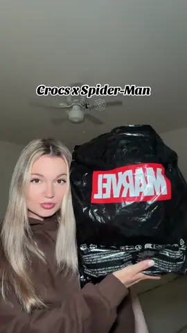These will sell out so fast with Halloween coming up!🕷️🕸️#spidermancrocs #halloween #croctober #crocsallday #croctober24seven 