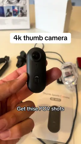 This little Thumb camera is totally Awsome. Easy to wear with the necklace adapter, connects to your phone for live view and video downloading. Get your in the TikTok shop today. It’s also waterproof for your vacation videos. #actioncamera #waterproofcamera #photographer #fyp #gadget 