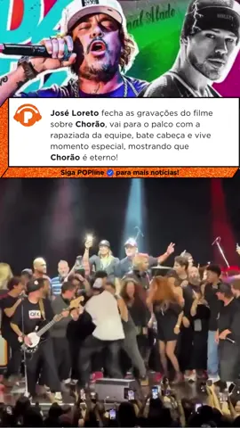 José Loreto encerrou as gravações do filme sobre o lendário Chorão em grande estilo: cantando “Proibida Pra Mim” diante de um público lotado, com direito a bate cabeça no palco e a equipe inteira celebrando junto. Um momento especial em homenagem ao eterno líder do Charlie Brown Jr. Baseado no livro de Graziella Gonçalves, ex-esposa do cantor, o longa “Se Não Eu, Quem Vai Fazer Você Feliz?” vai mostrar a trajetória de Alexandre Magno Abrão, do início da carreira até a consagração no rock nacional. Dirigido por Hugo Prata e Felipe Novaes, com roteiro de Duda Almeida, o filme estreia nos cinemas em 29 de janeiro de 2026. Vídeo: @dz6oficial