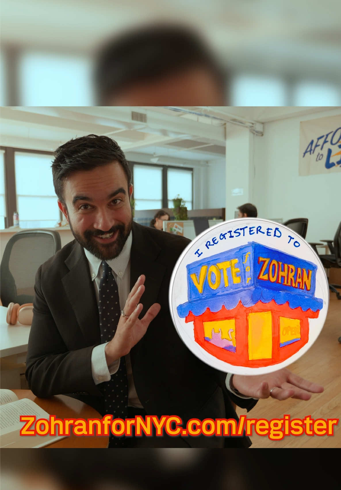 On October 3rd, I want you to check your voting status at zohranfornyc.com/register