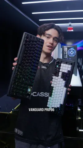 comparing our VANGUARD 96 base and pro model keyboards #corsair