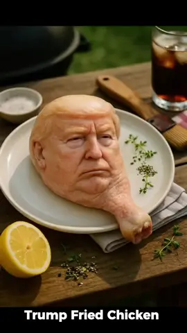 A Delicious America Food #ai #donaldtrump #friedchicken #viral 