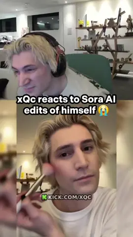 xQc reacts to Sora AI videos of himself 😭 #xqc #sora 