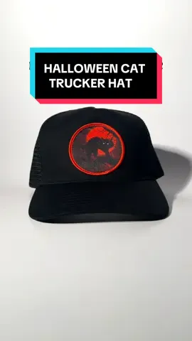 Brand new Halloween Cat Trucker Hat now available! #hat #blackcraftcult #halloween  A classic foam trucker hat with an adjustable snap that ensures a comfortable fit. Featuring a custom Halloween Cat patch on the front.  50% cotton / 50% polyester Mesh back Adjustable plastic snap One size fits most