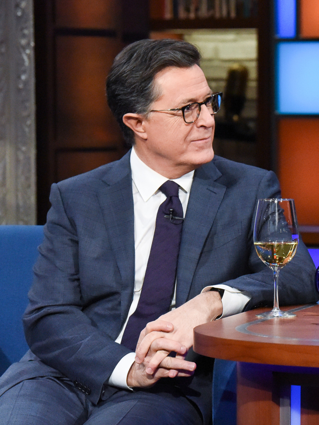 Things you don’t say on a first date with John Oliver. Happy anniversary Stephen and Evie! #Colbert #JohnOliver #Anniversary