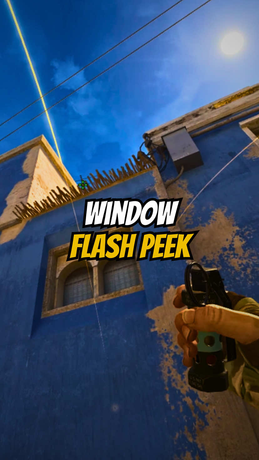 WINDOW FLASH PEEK ON MIRAGE #COUNTERSTRIKE #CS2 