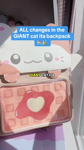 ALL changes in the GIANT cat ita backpack 🐈launch 10/10 at 7PM EST🔒 #kawaiibag #itabag 