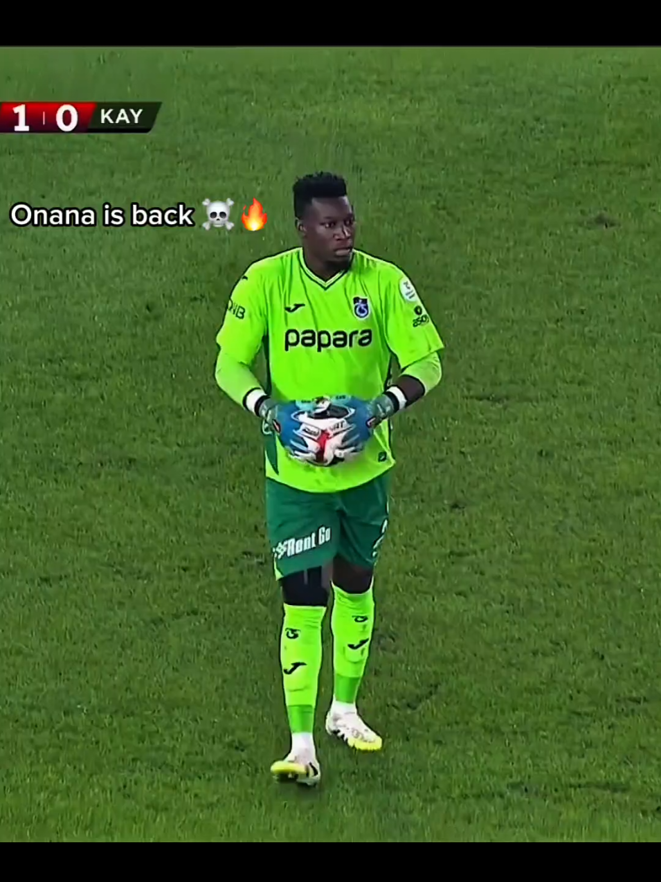 Onana vs Kayserispor today ☠️ #football #fyp #onana #viral #trabzonspor 