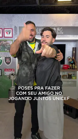 Faltou alguma? 👀 Já coloca na agenda: dia 12/10 tem Podpah x Desimpedidos no Jogando Juntos pelo UNICEF ⚽💙 #podpah #unicef #desimpedidos 