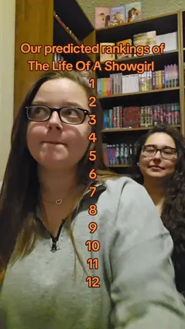 Not sure why tiktok deleted this but I guess i have to repost it🙄 Our predicted ranking from last night before listing to the album #swiftie #thelifeofashowgirl #swifttok #KatandShannon #bestfriend @Shannon Paige 