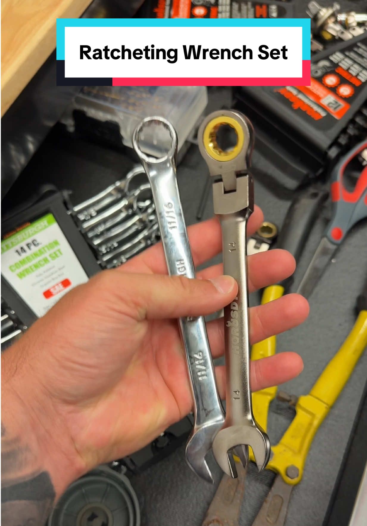 Working on things is less stressful when you have the right tools! #tiktokshopfalldealsforyou #tiktokshopcreatorpicks #ratchetingwrench #horusdy #toolsofthetrade 