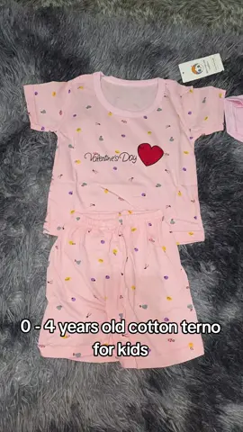 0-4 year old cotton terno for kids girl. 💕 #cottonternosetforkids #ternoforkids #kidsclothes 