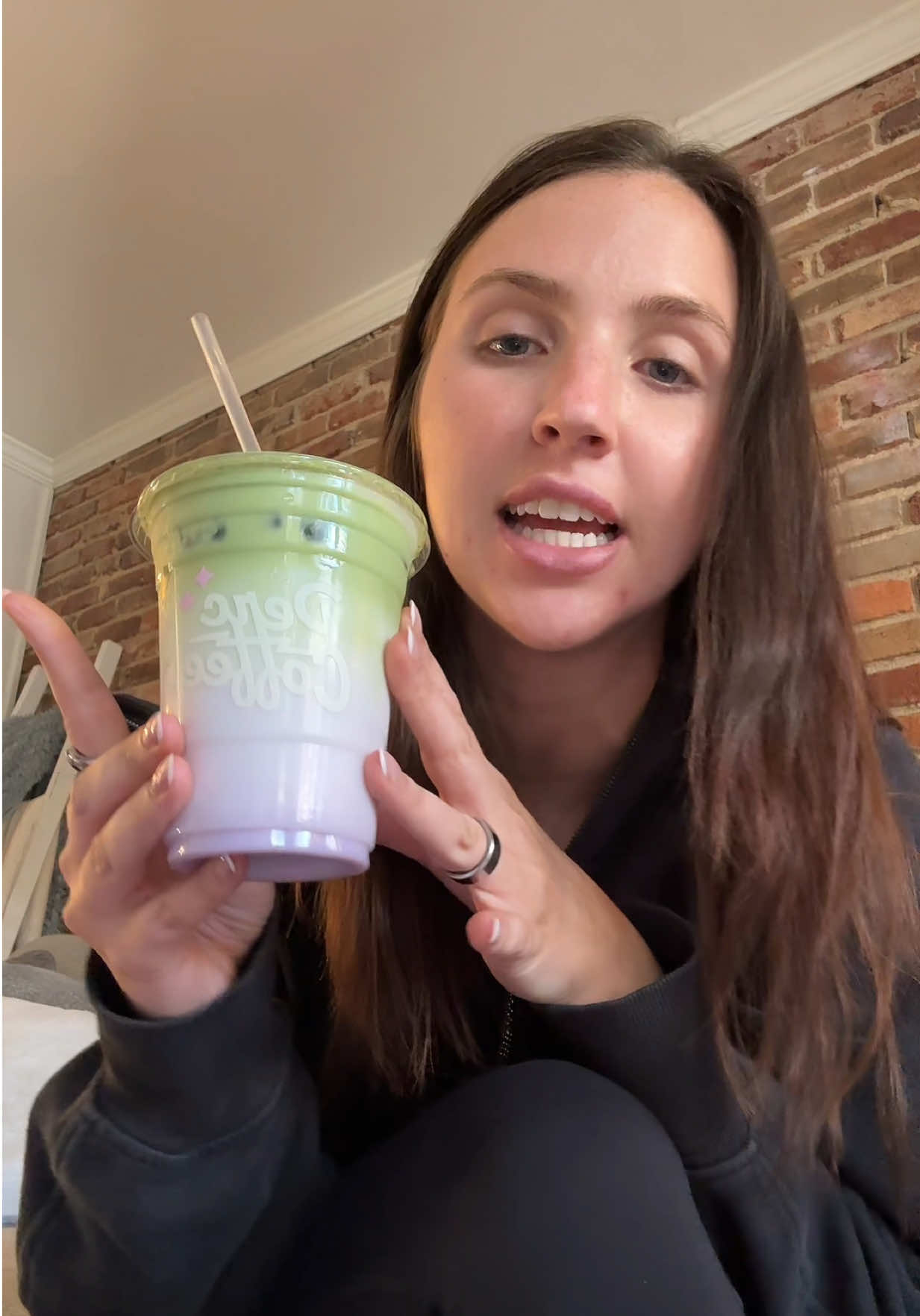 A breakfast crunch wrap?? #matcha #breakfast #atlanta #coffeeshopreview #atl 