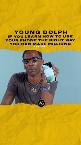 @youngdolph If you learn how to use your phone the right way you can make millions. #youngdolph 🎥 @gq