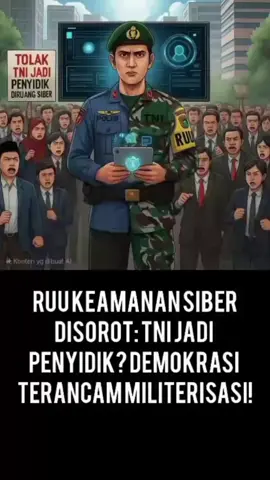 🚨 #RUUKKS bikin heboh! TNI bisa jadi penyidik siber & tangkap warga? ➡️ Demokrasi kita lagi di ujung tanduk! #Tolakruukks  #savedemokrasi #tni #penyidiktni 