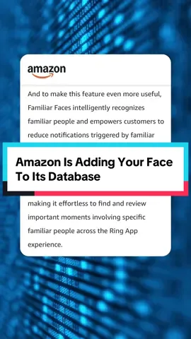 Starting in December, Amazon is adding facial recognition to their Ring cameras