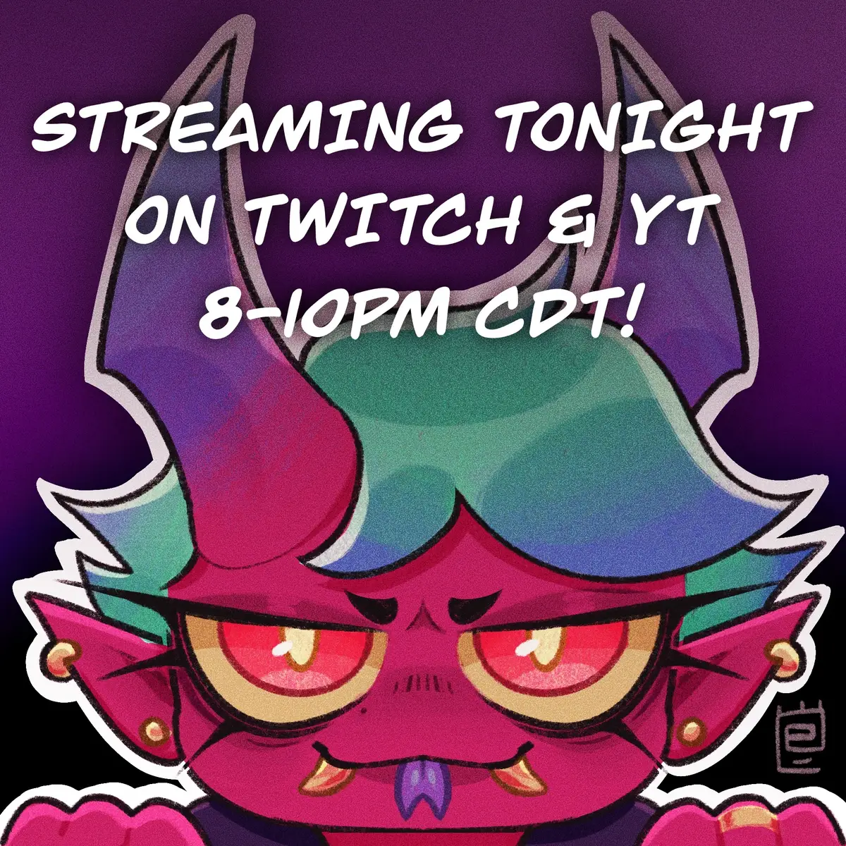 Come chat with me while I develop carpal tunnel!!! Find my YouTube and Twitch in my bio!! Be there or be SQUARE!!!  #stream #artistsoftiktok #twitch #youtube #animation 