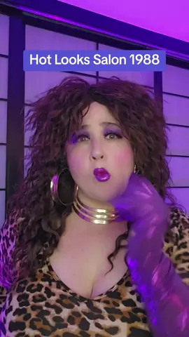 Donna gives a client a brand new look at Hot Looks Salon 1988! #salon #hairstylist #80s #80saesthetic #charactercomedy 