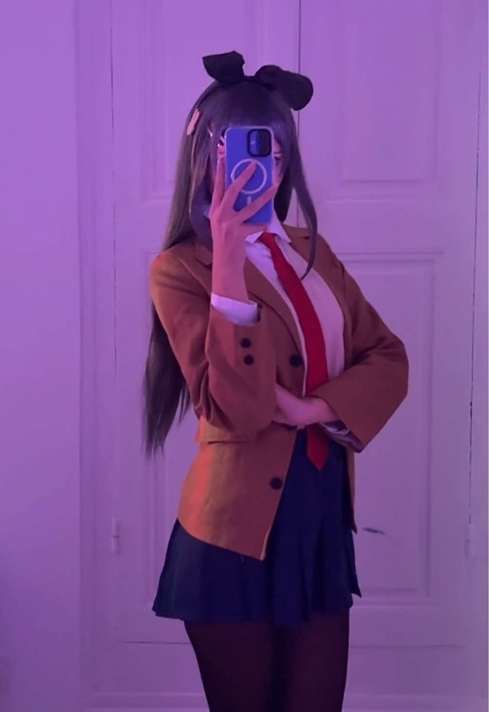 I recreated one of my first TikToks in better quality (don’t judge my editing skills XDD) #cosplay #maisakurajima #bunnygirlsenpai #maisakurajimacosplay 