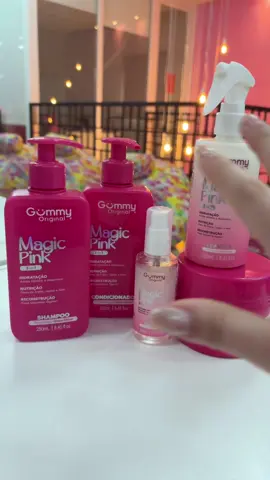 Mirou no cuidado capilar completo e ACERTOU na linha  Magic Pink 🪄💖 #GummyOriginal #MagicPink 
